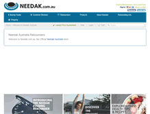 Tablet Screenshot of needak.com.au